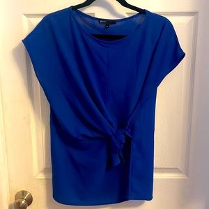 Excellent condition Gibson Blue Tie Front Blouse